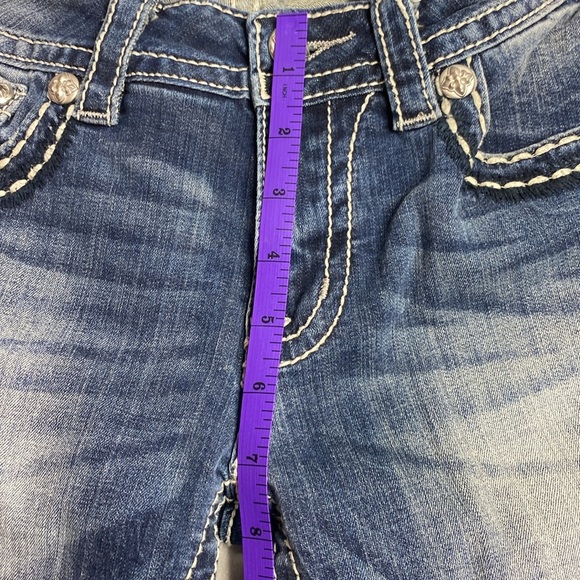 Miss Me Mid Rise Skinny Blue Jeans size 27 - Picture 5 of 11